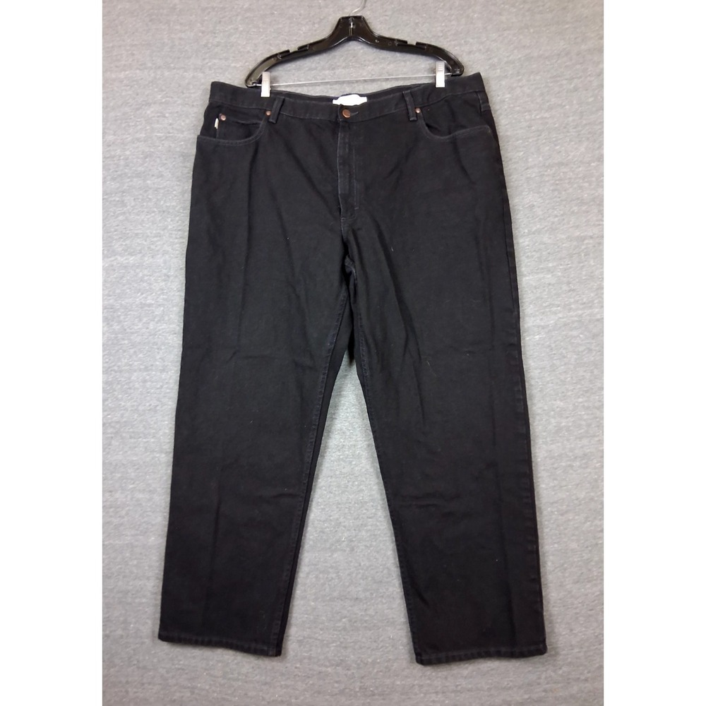 LL Bean Mens Jeans 44x30 Black Denim Natural Fit Normcore Gorpcore Cabin Heritag